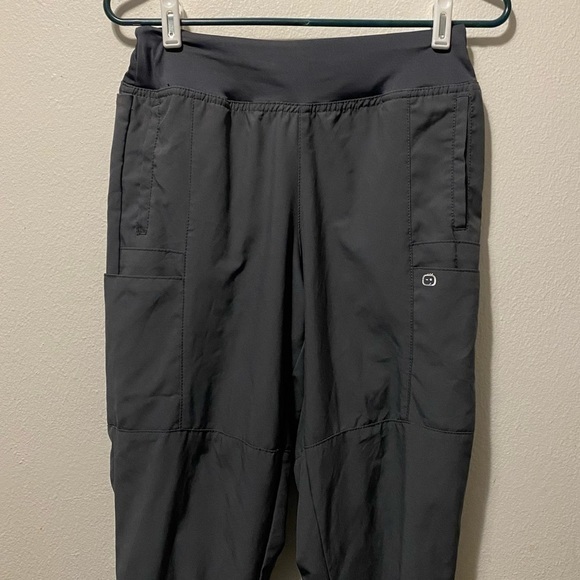 WonderWink Scrub Pants Women’s Size‎ MP Pockets Stretch Pull On Gray - Picture 3 of 10
